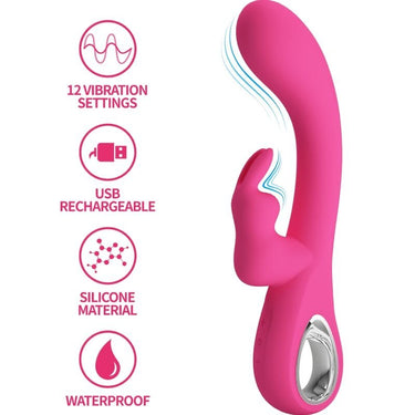 Stimolatore G-Spot e Clitoride con 12 Vibrazioni Silenziose